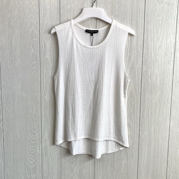 Generation Love Paige White Studded Sleeveless Top Tank XS NWT - Picture 1 of 5
